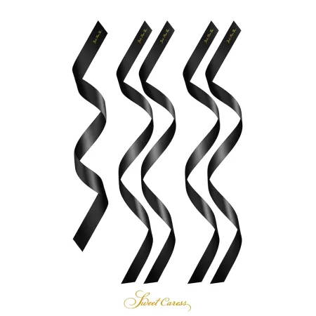 5 liens satin pourpre/noir