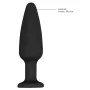 Plug Bijou Silicone Cone Diamond 9 x 3 cm