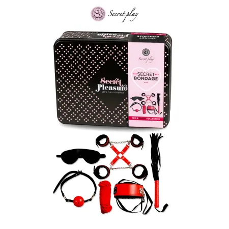 Kit BDSM 8 pièces – Rouge & Noir