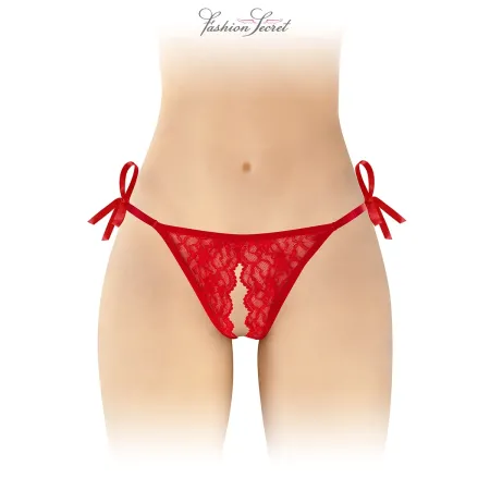 String rouge ouvert à nouer Stella