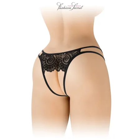 Culotte noire ouverte Annette