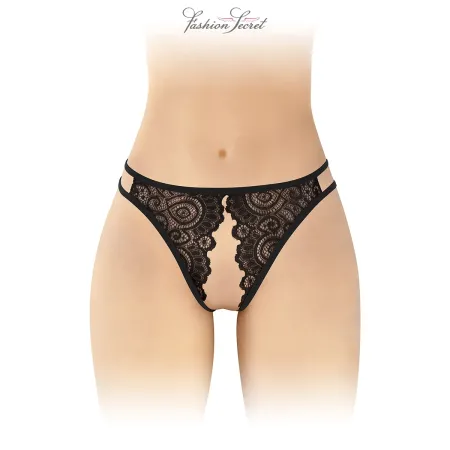 Culotte noire ouverte Annette