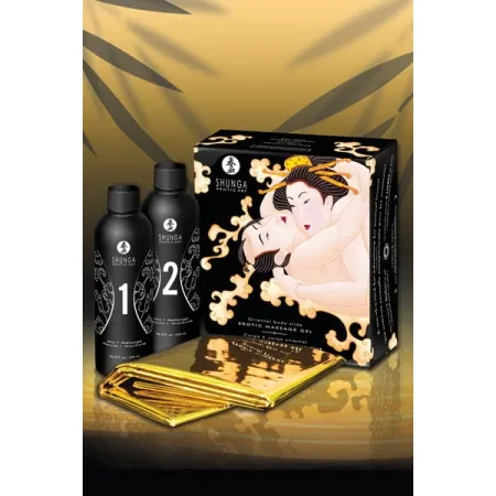 Coffret de masage Corps à corps - MELON et MANGUE 200ml