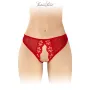 Culotte rouge ouverte Ambre