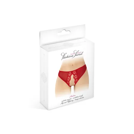 Culotte rouge ouverte Ambre