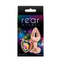 Plug anal aluminium coeur Rose Gold S