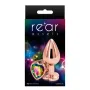 Plug anal aluminium coeur Rose Gold M