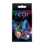 Plug anal aluminium coeur multicolore M