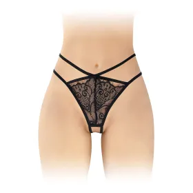 String ouvert Mylene – noir