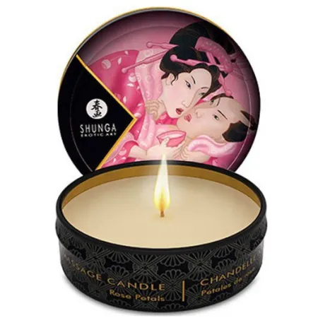 Bougie de Massage Aphrodisia Pétale de Rose