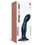 DILDO PLUG SNAKY BLEU METALLIC - M