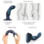 DILDO PLUG SNAKY BLEU METALLIC - M