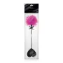 Tapette coeur avec pompon fuchsia