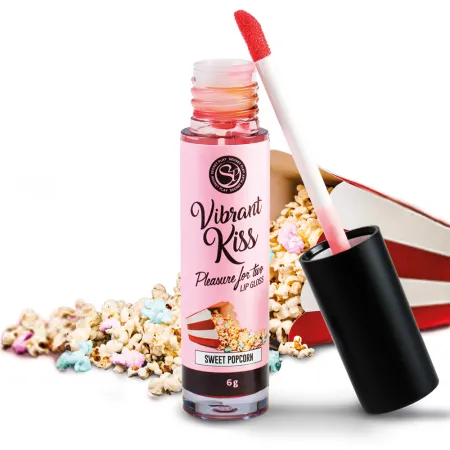 LIP GLOSS VIBRANT KISS - BRILLANT À LÈVRES - POPCORN