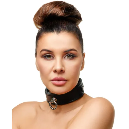 Collier en cuir de 4 cm de large
