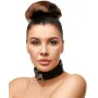 Collier en cuir de 4 cm de large
