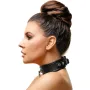 Collier en cuir de 4 cm de large