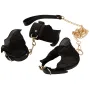 Bondage set menottes collier laisse dentelle