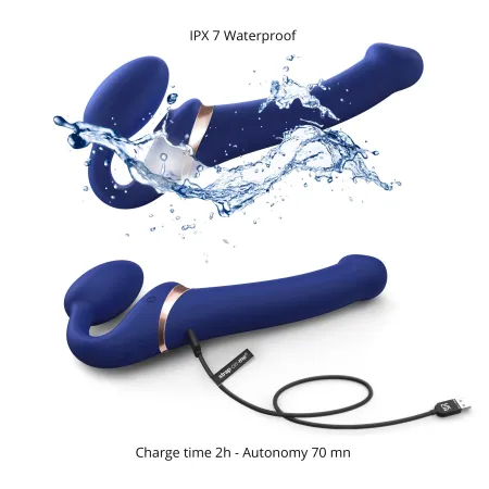 Multi orgasm bendable strop-on