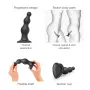 DILDO PLUG BEADS NOIR