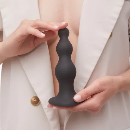 DILDO PLUG BEADS NOIR