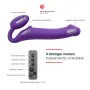 Vibrating bendable strap-on