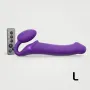 Vibrating bendable strap-on