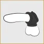 Rock Hard Cock Pipe - Anneau Pénien avec Anneau Testiculaire Intégré