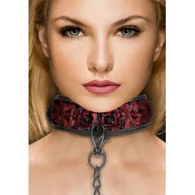 Collier et Laisse Luxury Rouge
