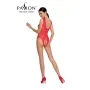 Body Résille Ouvert BS086 - Rouge : Audace et Élégance Sensuelle
