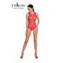 Body Résille Ouvert BS086 - Rouge : Audace et Élégance Sensuelle