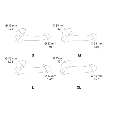 Silicone bendable strap-on