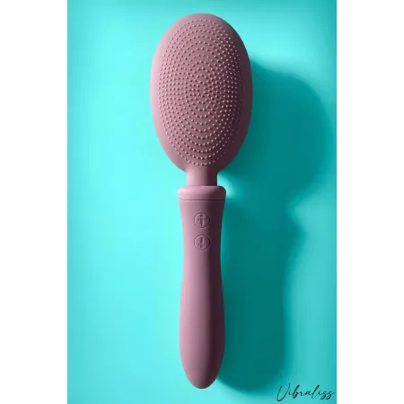 Brosse à Cheveux Vibromasseur Rose Poudré