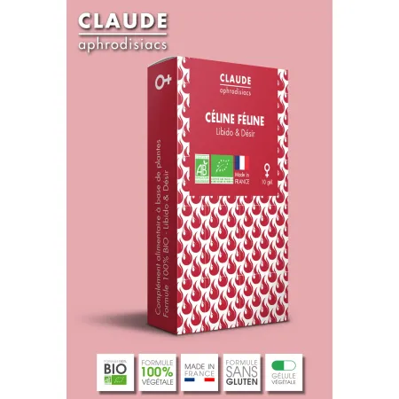 Céline Féline – Complément Alimentaire pour le Désir Féminin | x10 Gélules Bio