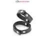 Double Cockring Ajustable en Simili Cuir
