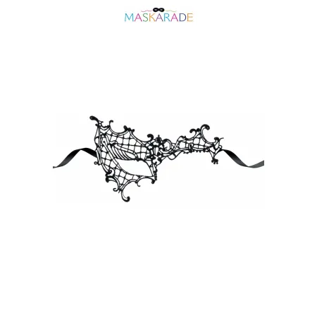 Loup Dentelle "Croissant de Lune" – Élégance Mystérieuse