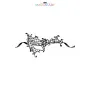 Loup Dentelle "Croissant de Lune" – Élégance Mystérieuse