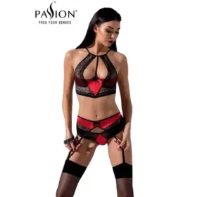 Ensemble à Jarretelles Scarlet – Noir ou Rouge