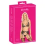 Ensemble Lingerie Dentelle & Powernet – 3 pièces Noir | Kissable