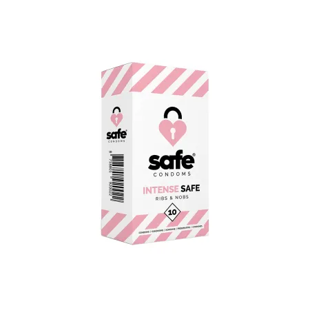 10 Préservatifs Safe Intense "Ribs & Nobs"