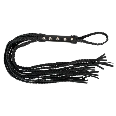 CatONine Flogger – Fouet en Cuir Véritable à 9 Lanières