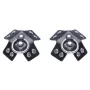 Nipple Stickers SM – Pasties en Forme de Croix avec Anneaux et Rivets