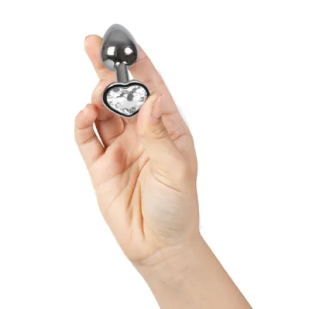 Plug métal cœur diamant – Taille S – Secret Play