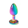 Plug anal Secret Play – Métal Arc-en-ciel – Petite taille 7 cm