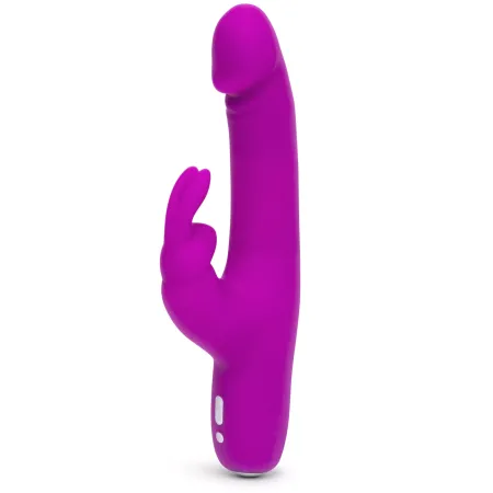Happy Rabbit Vibromasseur Rabbit Réaliste Slimline Violet | Puissant & Flexible