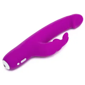 Happy Rabbit Vibromasseur Rabbit Réaliste Slimline Violet | Puissant & Flexible