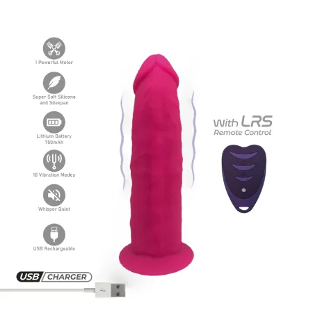 Gode vibrant réaliste 7 pouces avec télécommande sans fil