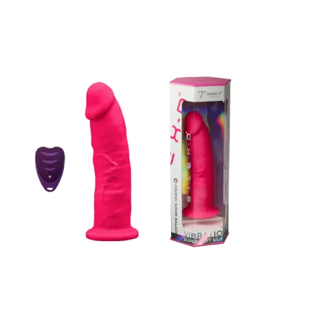 Gode vibrant réaliste 7 pouces avec télécommande sans fil