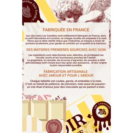 Tablette Chocolat Aphrodisiaque – Chocolat au Lait & Éclats de Caramel | 100 g
