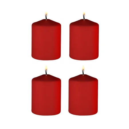 Lot de 4 Bougies de massage Tease Candle • Orange Sanguine • 24 g